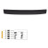 Oneway Bonnet protector (stone chip cover) suitable for Renault Trafic X83 01-2014 - Glossy black, Thumbnail 3