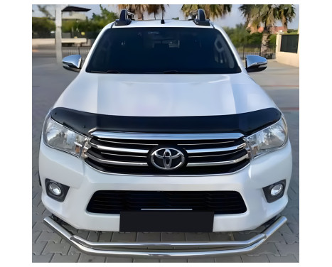 Oneway Hood Protector (Stone Chip Cover) Toyota Hilux 8th Gen. 2015-2020 - Glossy Black