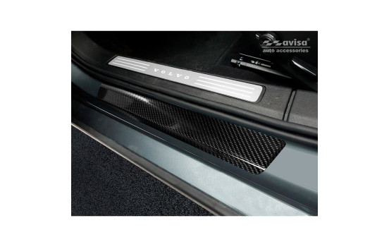3D Black Carbon Door Sill Volvo V60 II 2018- 4-piece, Image 2
