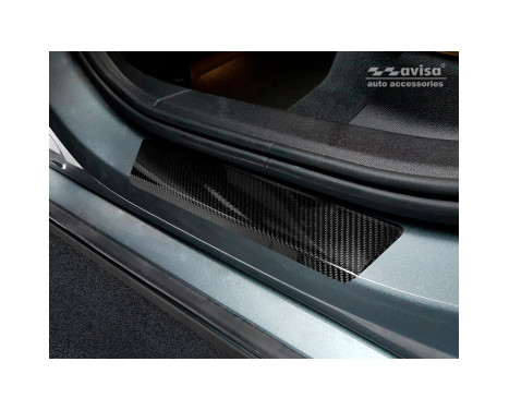 3D Black Carbon Door Sill Volvo V60 II 2018- 4-piece, Image 3