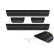 Aluminum Door Sill Moldings 'Riffled Plate' suitable for Toyota Aygo X 2022- - 4-piece - Black, Thumbnail 5