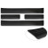 Avisa Matte Black Stainless Steel Door Sill Trims Suitable for Citroen C3 IV 2024- - 'Lines' - 4-piece, Thumbnail 5