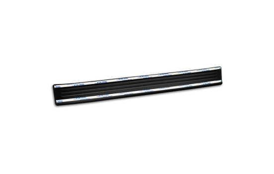 Avisa Matte Black Stainless Steel Door Sill Trims Suitable for Citroen C3 IV 2024- - 'Lines' - 4-piece, Image 7
