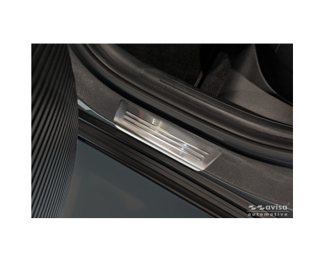 Avisa stainless steel door sill moldings suitable for Hyundai Kona II 2023- / MG 3 2024- / MG ZS II 2024-, Image 4