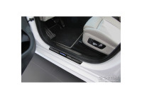 Black glossy stainless steel Door sills suitable for BMW X7 G07 2019- 'Hybrid' - 4-piece