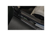 Black glossy stainless steel Door sills suitable for Tesla Model S 2012-2016 & Facelift 2016- 'E-Power' - 4
