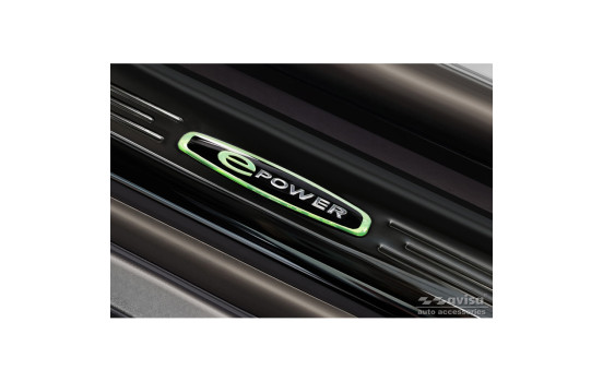 Black glossy stainless steel Door sills suitable for Tesla Model S 2012-2016 & Facelift 2016- 'E-Power' - 4, Image 3