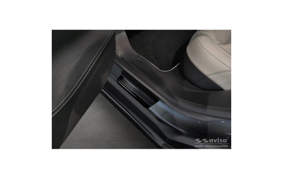 Black glossy stainless steel Door sills suitable for Tesla Model S 2012-2016 & Facelift 2016- 'E-Power' - 4, Image 4