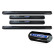 Black glossy stainless steel door sills suitable for Volkswagen Multivan T7 2021- 'Hybrid' - 4 pieces, Thumbnail 4