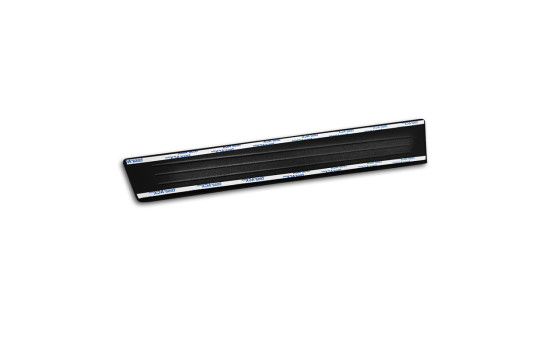 Black Stainless Steel Door Sill Moldings Fits Ford Tourneo Courier II 2023- 'Lines' - 4-Piece, Image 6