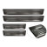 Black Stainless Steel Door Sill Moldings Fits Honda CR-V VI (RS_) 2023- - 'Lines' - 4-piece, Thumbnail 5