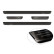 Black stainless steel door sill moldings suitable for Fiat 600(e) (365_) 2023- - 'Lines' - 4-piece, Thumbnail 5