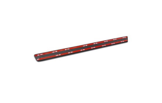 Black stainless steel door sill moldings suitable for Fiat 600(e) (365_) 2023- - 'Lines' - 4-piece, Image 6