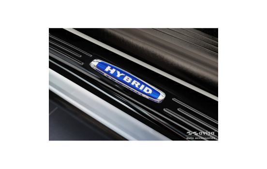 Black Stainless Steel Door Sill Moldings Suitable for Renault Austral (RHN) 2022- 'Hybrid' - 2-piece, Image 3
