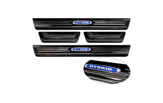Black Stainless Steel Door Sill Moldings Suitable for Renault Austral (RHN) 2022- 'Hybrid' - 2-piece, Image 5