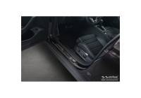 Black Stainless Steel Door Sill Moldings Suitable for Volkswagen Passat 3G Sedan/Variant 2014-2023 - 'Lines' - 4