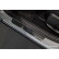 Black stainless steel door sill moldings suitable for Volvo EX30 2023- - 'Lines' - 4-piece, Thumbnail 2