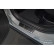 Black stainless steel door sill moldings suitable for Volvo EX30 2023- - 'Lines' - 4-piece, Thumbnail 4
