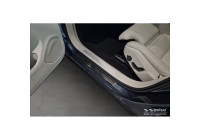 Black stainless steel door sill moldings suitable for Volvo XC60 II 2017-2021 & FL 2021- incl. R-Design - 'Lines