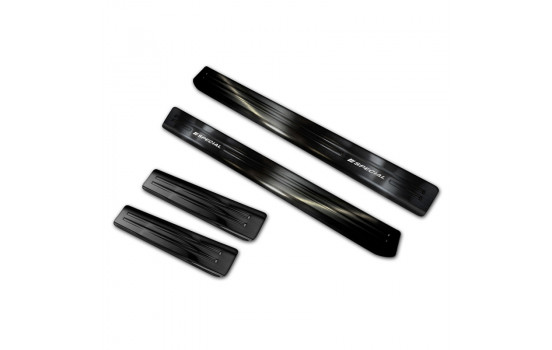 Black Stainless Steel Door Sill Skoda Octavia III Sedan/Combi 2013- - 'Special Edition' - 4-piece