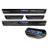 Black stainless steel door sill suitable for BMW X6 G06 2019- 'Hybrid' - 4-piece, Thumbnail 5