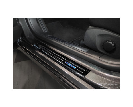 Black Stainless Steel Door Sill suitable for Ford Mondeo V Turnier 2014-2019 & Facelift 2019- 'Hybrid' - 4-d