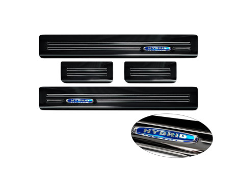 Black Stainless Steel Door Sill suitable for Ford Mondeo V Turnier 2014-2019 & Facelift 2019- 'Hybrid' - 4-d, Image 5