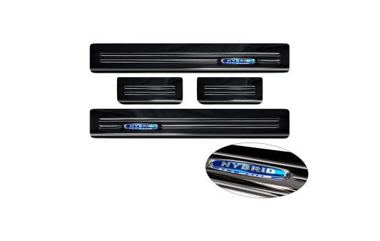 Black Stainless Steel Door Sill suitable for Ford Mondeo V Turnier 2014-2019 & Facelift 2019- 'Hybrid' - 4-d, Image 5