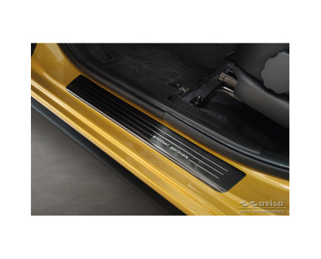 Black Stainless Steel Door Sill suitable for Mitsubishi Space Star Facelift 2020- - 'Special Edition' - 4-de