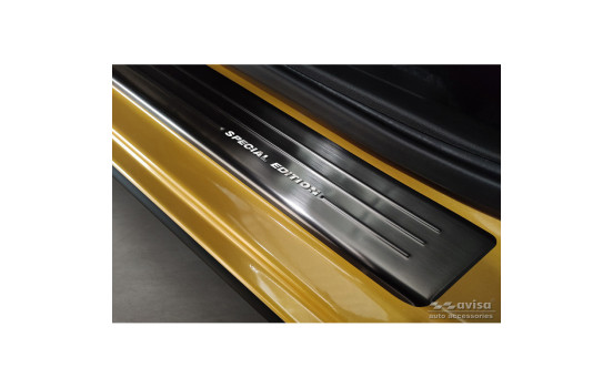 Black Stainless Steel Door Sill suitable for Mitsubishi Space Star Facelift 2020- - 'Special Edition' - 4-de, Image 3