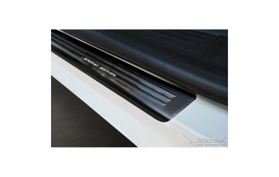 Black stainless steel door sill suitable for Renault Kangoo III Furgon 2021- - 'Special Edition' - 4-piece, Image 2