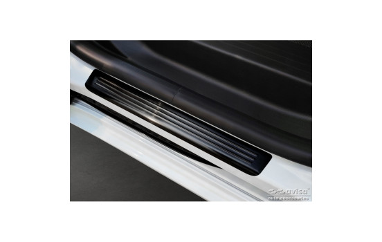 Black stainless steel door sill suitable for Renault Kangoo III Furgon 2021- - 'Special Edition' - 4-piece, Image 3