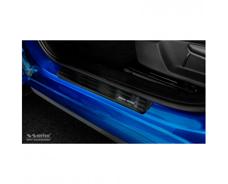 Black stainless steel door sill suitable for Skoda Kamiq 2019- 'Special Edition' - 4-piece
