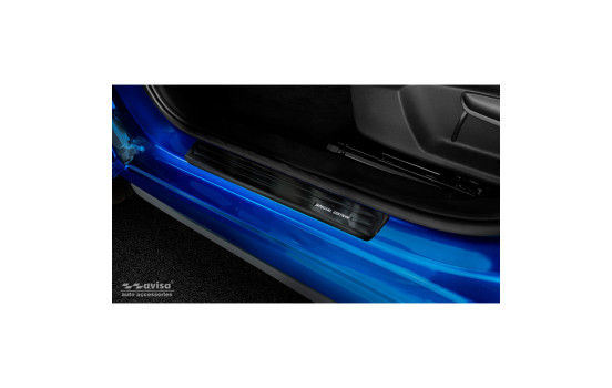 Black stainless steel door sill suitable for Skoda Kamiq 2019- 'Special Edition' - 4-piece
