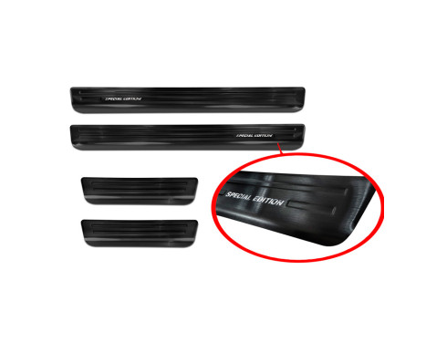 Black stainless steel door sill suitable for Skoda Kamiq 2019- 'Special Edition' - 4-piece, Image 3