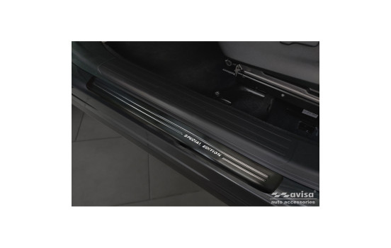 Black Stainless Steel Door Sill suitable for Subaru Forester (SK) 2018- - 'Special Edition' - 4-piece, Image 2