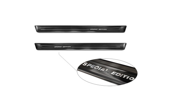 Black Stainless Steel Door Sill suitable for Subaru Forester (SK) 2018- - 'Special Edition' - 4-piece, Image 4