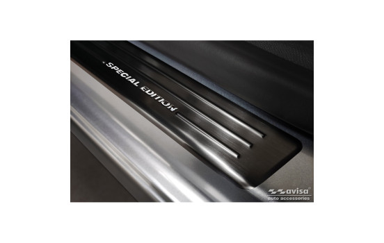 Black stainless steel door sills suitable for Citroën C4 III 2020- 'Special Edition' - 4-piece, Image 3
