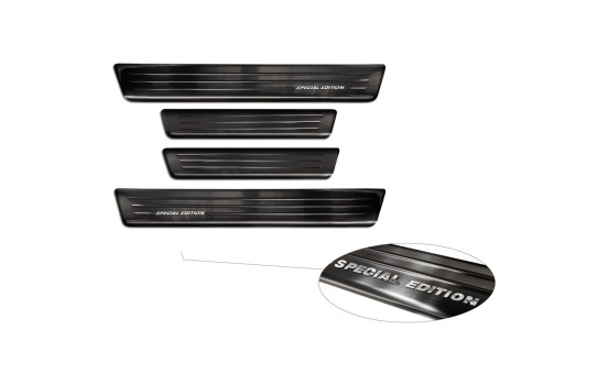 Black stainless steel door sills suitable for Citroën C4 III 2020- 'Special Edition' - 4-piece, Image 5