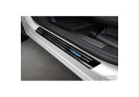 Black stainless steel door sills suitable for Citroën C5 Aircross 2018- 'Hybrid' - 4-piece
