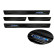 Black stainless steel door sills suitable for Citroën C5 Aircross 2018- 'Hybrid' - 4-piece, Thumbnail 5