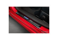 Black stainless steel door sills suitable for Ford Focus IV 2018- 'Hybrid' - 4 pieces