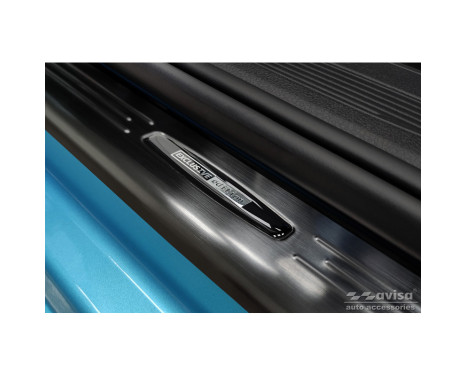 Black stainless steel door sills suitable for Ford Tourneo Connect III 2022- 'Exclusive Edition' - 2-piece, Image 3