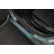 Black stainless steel door sills suitable for Hyundai Kona 2017-2020 & FL 2020- 'Hybrid' - 4-piece, Thumbnail 2