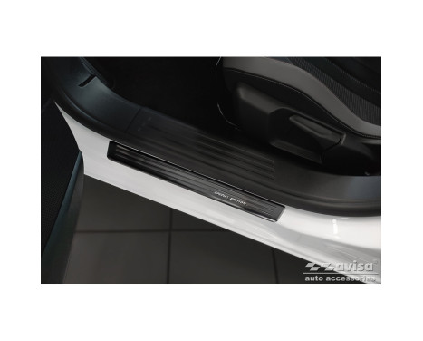 Black stainless steel door sills suitable for Opel Mokka 2020- - 'Special Edition' - 4-piece
