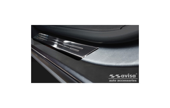 Black stainless steel door sills suitable for Opel Zafira 2012-2019 - 'Special Edition' - 4-piece