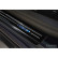 Black stainless steel door sills suitable for Peugeot 508 II Sedan 2019- 'Hybrid' - 4-piece, Thumbnail 3