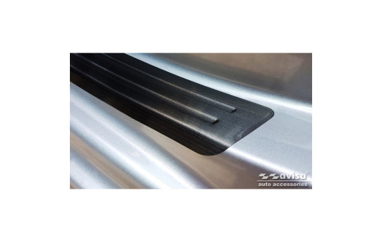 Black stainless steel door sills suitable for Peugeot 508 Sedan & SW 2011-2014 & FL 2014-2018 - 'Special Edi, Image 3