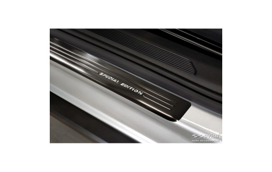 Black stainless steel door sills suitable for Skoda Enyaq iV 2020- - 'Special Edition' - 4-piece, Image 2