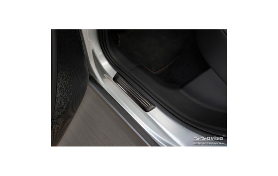 Black stainless steel door sills suitable for Skoda Enyaq iV 2020- - 'Special Edition' - 4-piece, Image 4
